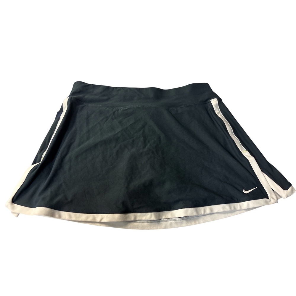 Nike Fit Dry Women Navy Blue White Tennis Skort Athletic Golf Skirt Size M 0034